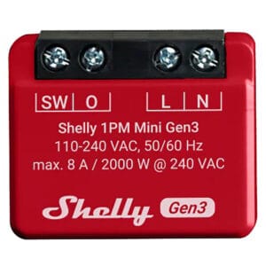 Shelly Switch 1PM Mini Gen3 With Energy Meter