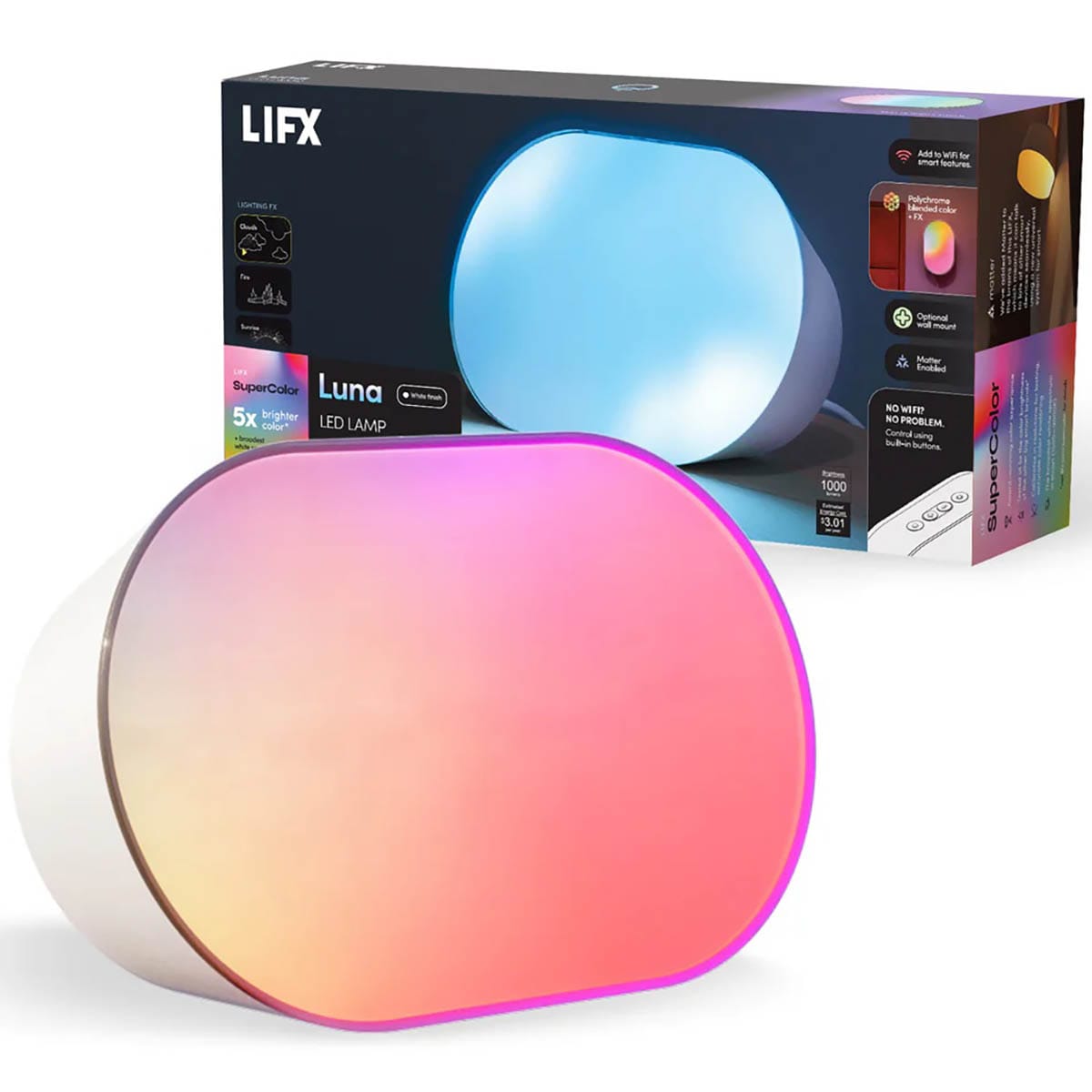 LIFX Luna Table and Wall Colour Lamp