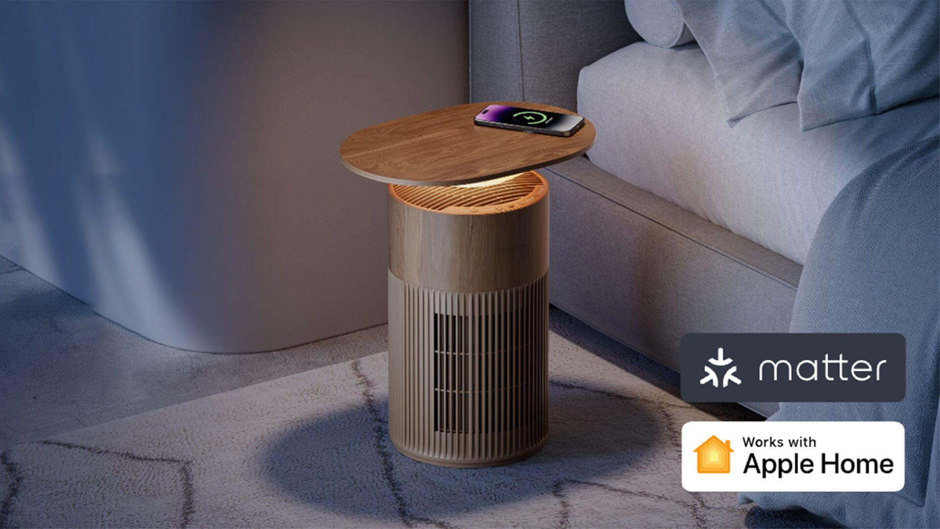 SwitchBot All wood Air Purifier Hero Image
