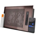 AC Infinity AIRTAP T6 Smart Register Booster Fan 6x12 Inch Bronze