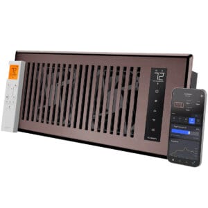 AC Infinity Smart Register Booster Fan 4x12 Inch Bronze
